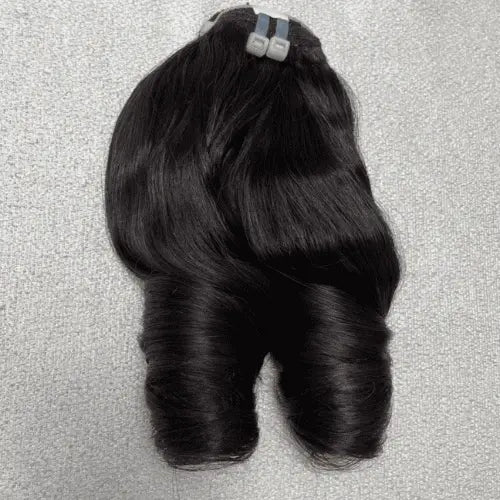 Brown Tip Bouncy Curl Baby Thin Vietnamese Hair LuxSilk Hair