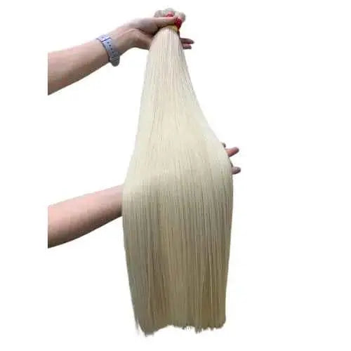 Bulk Hair Extensions Ivory Blonde Raw Vietnamese Hair