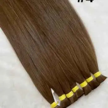 Bulk Hair #4 Color Dark Brown Straight Raw Vietnamese Hair