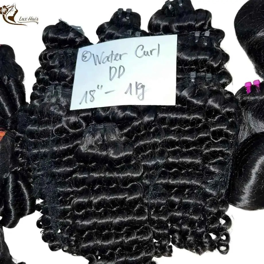 Vietnamese Hair Natural Black Water Curly Hair Bundles