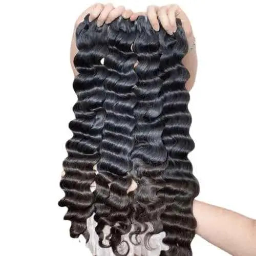 Brown Tip Deep Wavy Baby Thin Vietnamese Hair