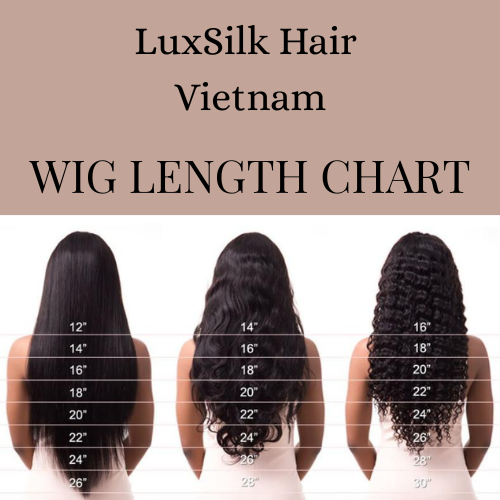 Natural Black Bone Straight 18 Inches Vietnamese Human Hair Wigs