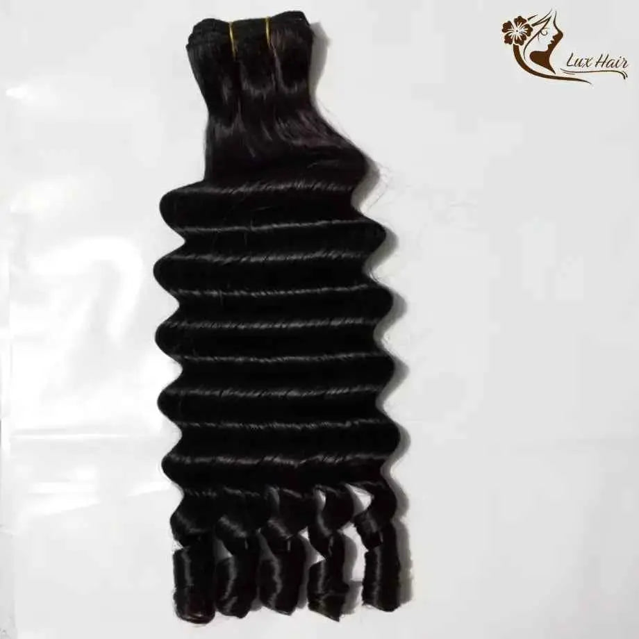 Vietnamese Hair Natural Black Deep Twist Curly Bundles