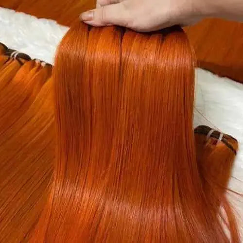 Bone Straight Hair Orange Color Vietnamese Hair Bundles