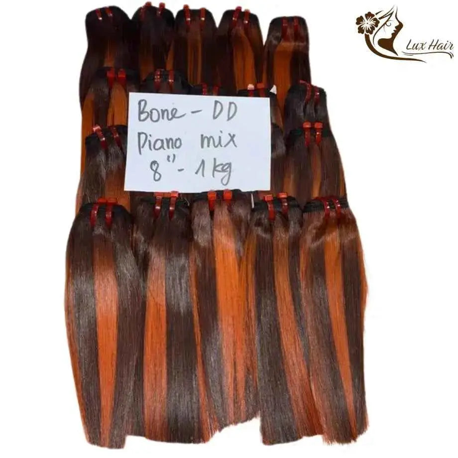 Bone Straight Hair Piano Orange Color Vietnamese Hair Bundles