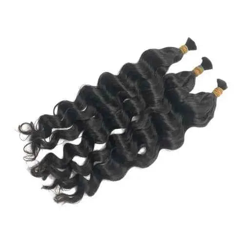 Bulk Hair Natural Black Loose Wavy Raw Vietnamese Hair