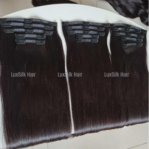 raw vietnamese hair seamless clip in hair extensions