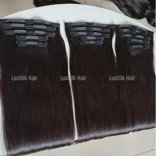 raw vietnamese hair seamless clip in hair extensions