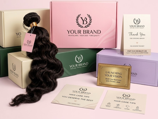 Private label wholesale hair bundles for starting a hair business