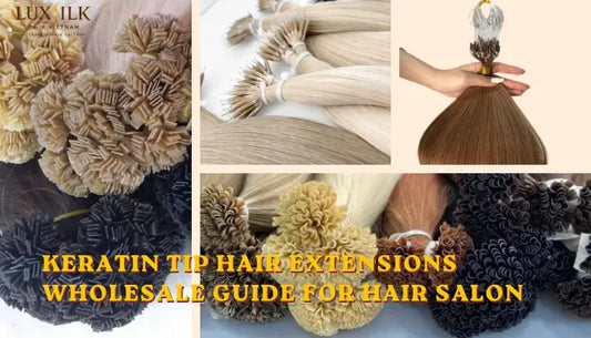 Premium Vietnamese keratin tip hair extensions for wholesale.