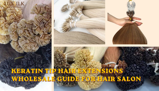 Premium Vietnamese keratin tip hair extensions for wholesale.