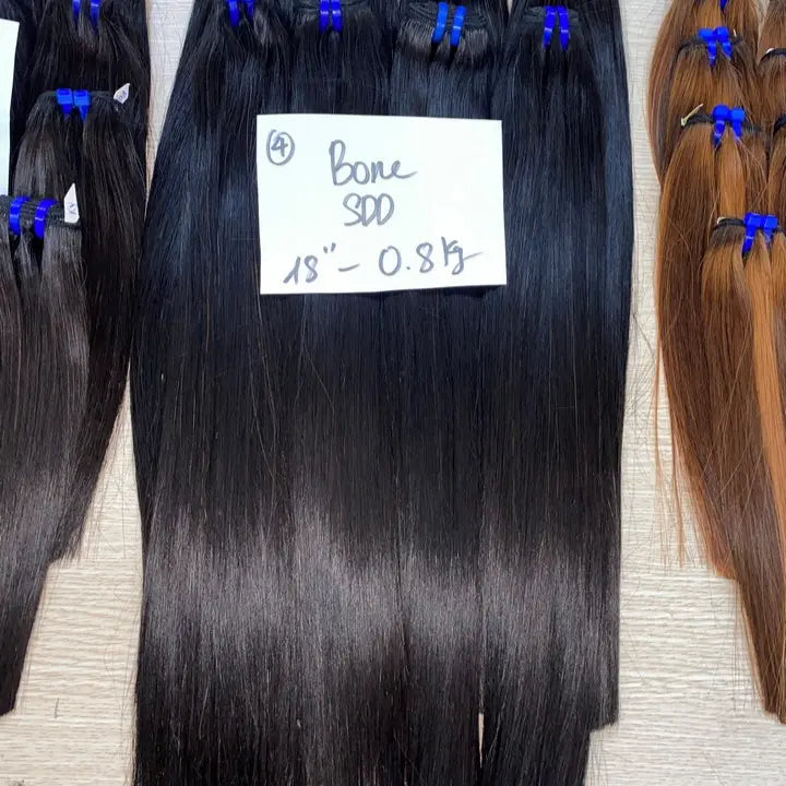 18 inches vietnamese weft hair bone straight 