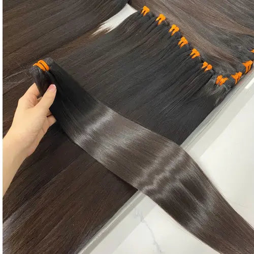 Brown Tip Bone Straight Baby Thin Vietnamese Hair - Lux Hair Vietnam