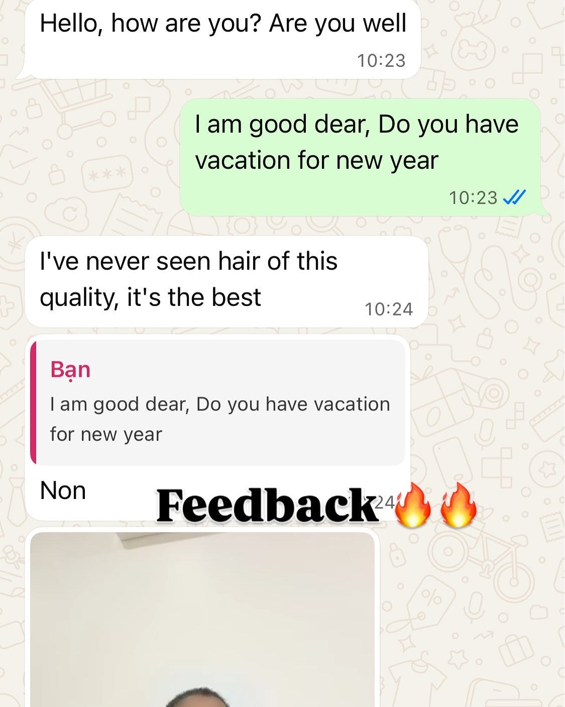 High Quality Vietnamese hair Feedback