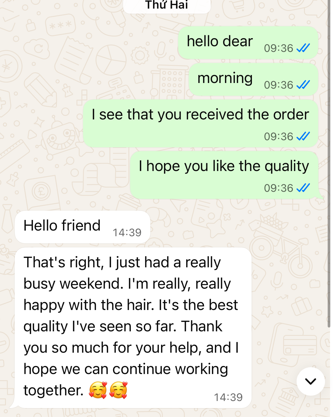 Feedback good quality of LuxSilk Hair Vietnam
