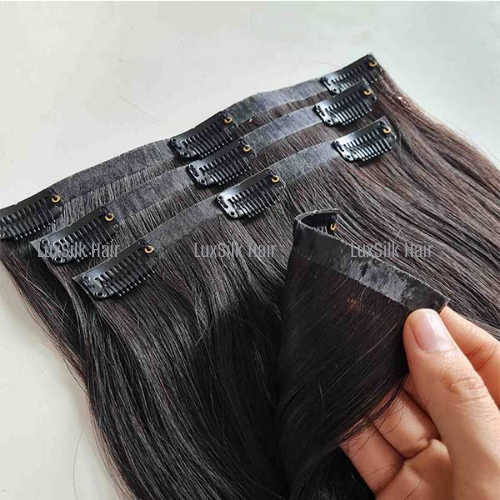 Vietnamese hair seamless clip in hair extensions