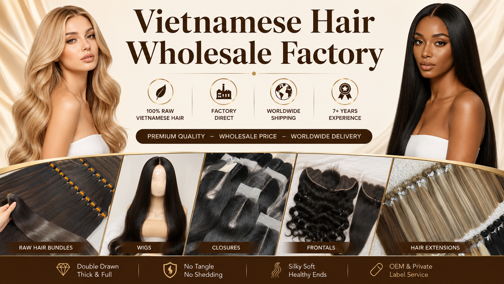 LuxSilk Hair Vietnamese Hair Wholesale Factory
