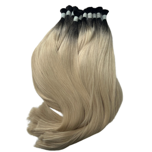 bulk hair extensions blonde color from LuxSilk Hair Vietnam