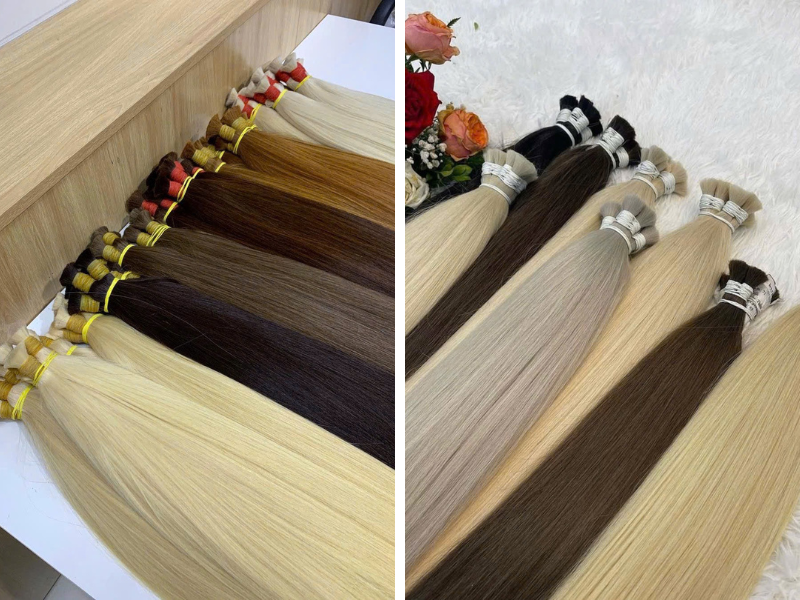 raw Vietnamese hair bulk hair