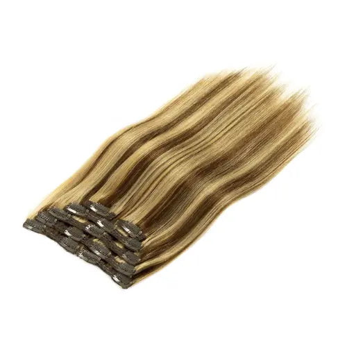Piano Balayage Color Clip in Hair Extensions Raw Vietnamese Hair