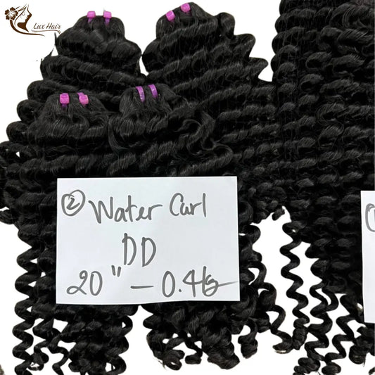Double drawn 20 inch water curly hair extensions with soft, defined curls – Lux Hair premium quality