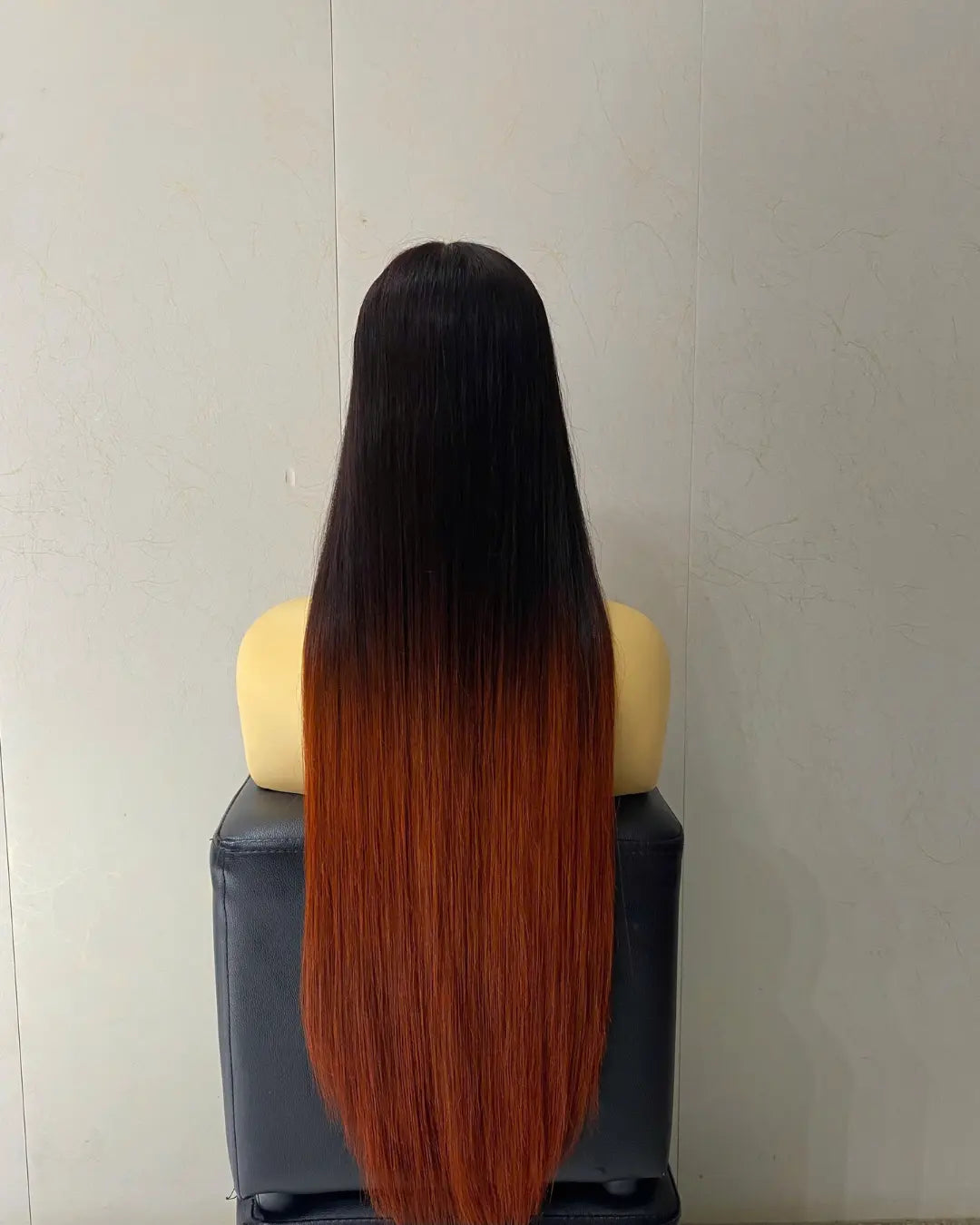 Human Hair Wigs Brown Orange Bone Straight Wig 26 inches Vietnamese Hair