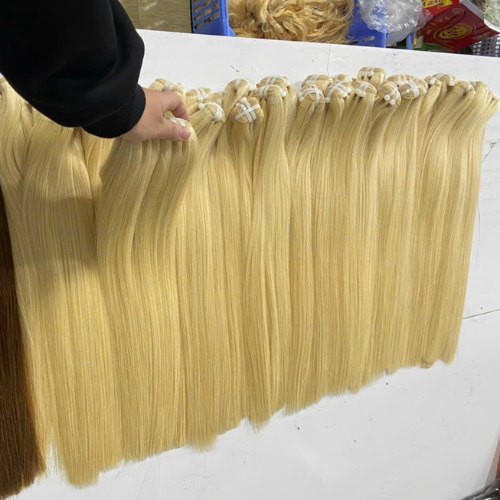 Machine Weft Hair Extensions Blonde Color (#613) Raw Vietnamese Hair