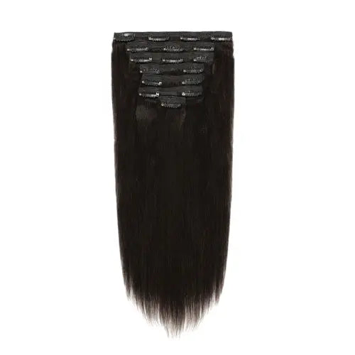 Clip In Hair Extensions Natural Black Raw Vietnamese Hair