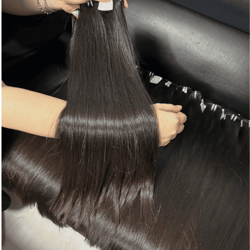 Brown Tip Natural Straight Baby Thin Vietnamese Hair