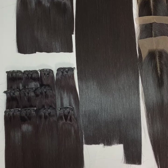 Vietnamese bone straight hair natural black bundles sale OFF